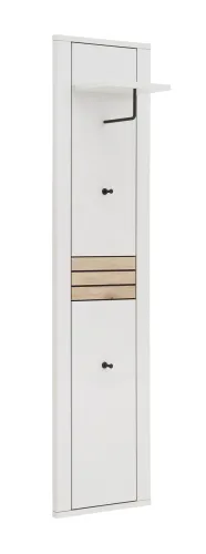 Garderobenpaneel Mantena | Modern White / Viking Oak