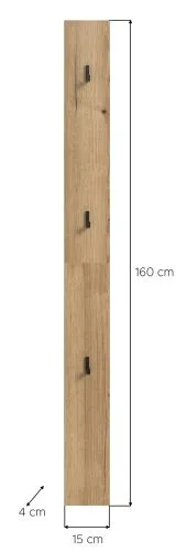 Garderobenpaneel Naro | Evoke Oak