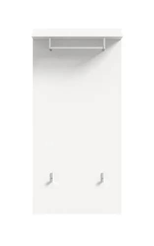 Garderobenpaneel Prego | weiß Hochglanz