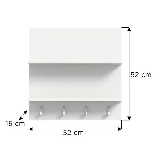 Garderobenpaneel Projekt X | weiß