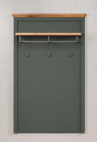 Garderobenpaneel Stanton | Tannengrün / Eiche