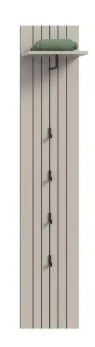 Garderobenpaneel Station | Kaschmir