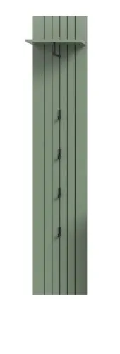 Garderobenpaneel Station | Smoke Green