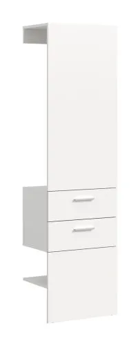 Garderobenpaneel Vaga | mit Schubkästen | weiß