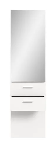 Garderobenpaneel Vaga | mit Spiegel | weiß