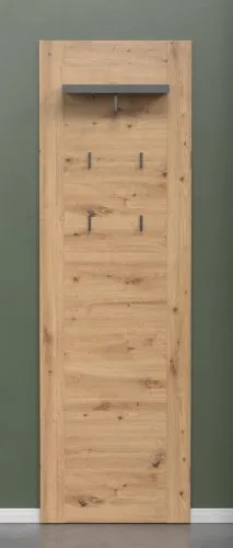 Garderobenpaneel Wandgarderobe Follow | Artisan Eiche / Matera grau