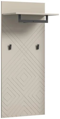 Garderobenpaneel | Wandgarderobe Notes | beige matt/sandfarben