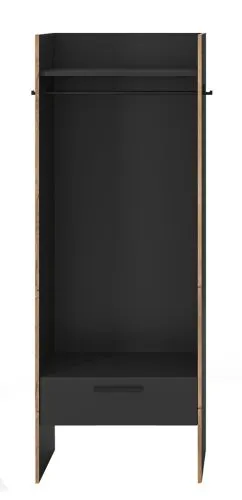 Garderobenschrank Bueno | Basalt / Nox Oak | verschiedene Größen