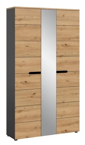 Garderobenschrank Canu 1 | grau / Artisan Eiche