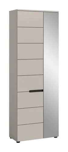 Garderobenschrank Canu | Kaschmir / Basalt grau