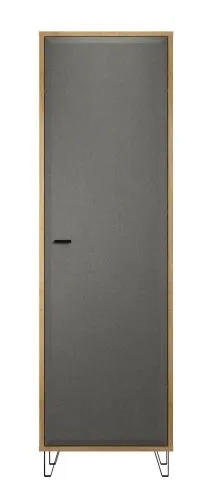 Garderobenschrank Cheyenne | Eiche Navarra / Filz Dark Grey