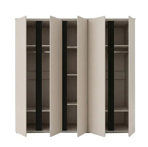 Garderobenschrank Kleiderschrank Amara | Kaschmir | 2-teilig