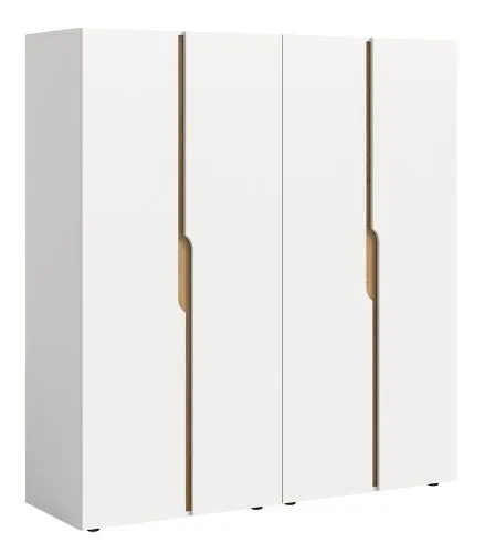 Garderobenschrank Kleiderschrank Anga | 2-teilig | weiß