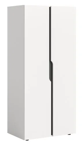 Garderobenschrank Kleiderschrank Anga | 2-türig | weiß