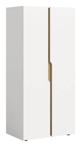 Garderobenschrank Kleiderschrank Anga | 2-türig | weiß