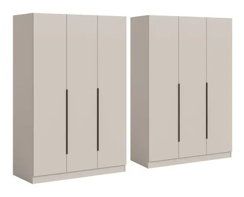 Garderobenschrank Kleiderschrank Kopenhagen 2 | Kaschmir | 2-teilig