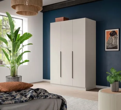 Garderobenschrank Kleiderschrank Kopenhagen | 3-türig | Kaschmir