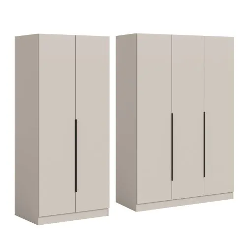 Garderobenschrank Kleiderschrank Kopenhagen | Kaschmir | 2-teilig