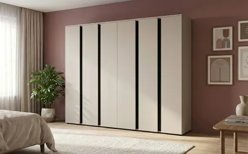 Garderobenschrank Kleiderschrank Set Amara 1 | Kaschmir