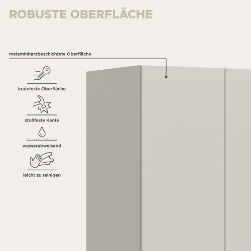 Garderobenschrank Kleiderschrank Set Kopenhagen | Kaschmir
