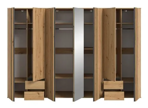 Garderobenschrank Kleiderschrank Tofta 2 | 3-teilig | Artisan Eiche