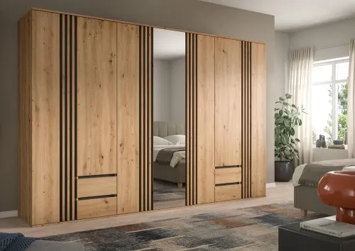 Garderobenschrank Kleiderschrank Tofta 2 | 3-teilig | Artisan Eiche