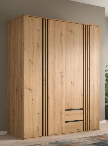 Garderobenschrank Kleiderschrank Tofta | 2-teilig | Artisan Eiche