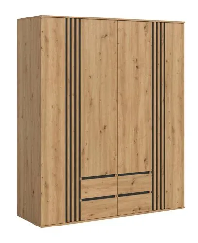 Garderobenschrank Kleiderschrank Tofta | 2-teilig | Artisan Eiche