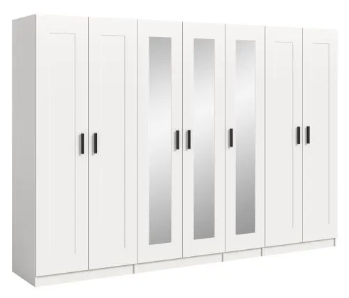 Garderobenschrank Kleiderschrank Visby 1 | 3-teilig | weiß