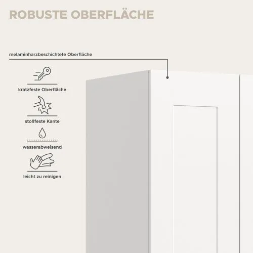 Garderobenschrank Kleiderschrank Visby 1 | 3-teilig | weiß