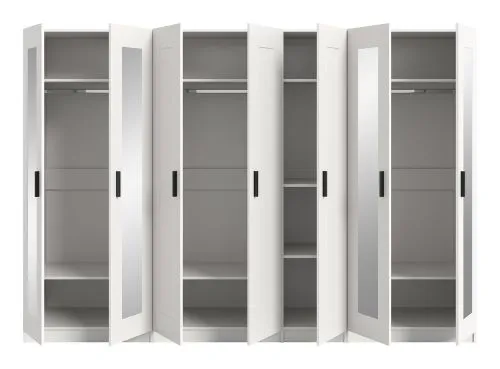 Garderobenschrank Kleiderschrank Visby 2 | 3-teilig | weiß