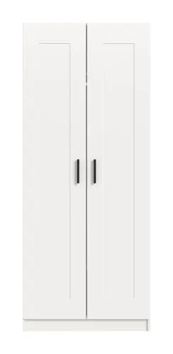 Garderobenschrank Kleiderschrank Visby | 2-türig | weiß