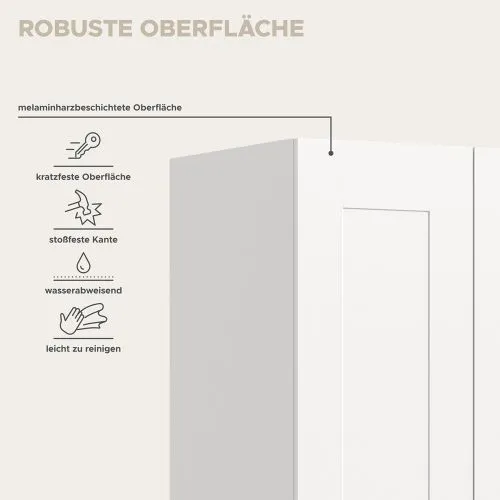 Garderobenschrank Kleiderschrank Visby | 2-türig | weiß
