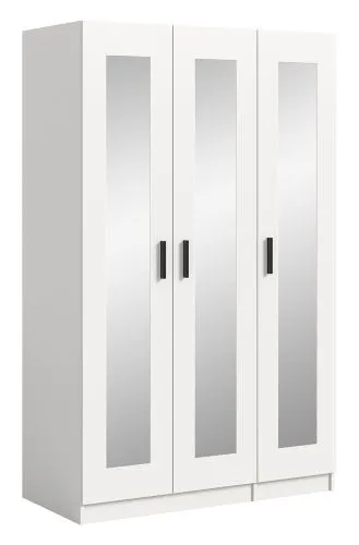 Garderobenschrank Kleiderschrank Visby | 3 Spiegeltüren | weiß