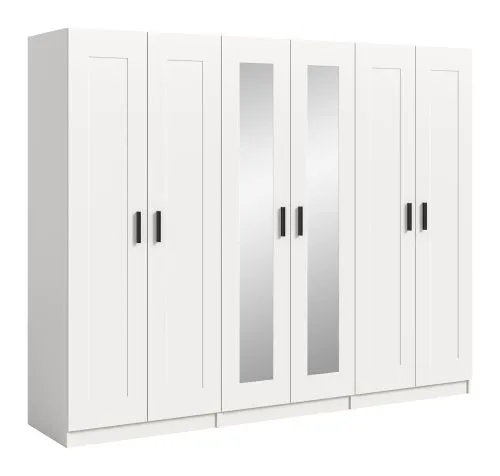 Garderobenschrank Kleiderschrank Visby | 3-teilig | weiß