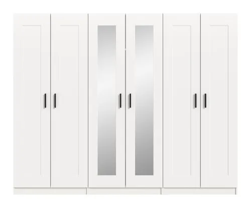 Garderobenschrank Kleiderschrank Visby | 3-teilig | weiß