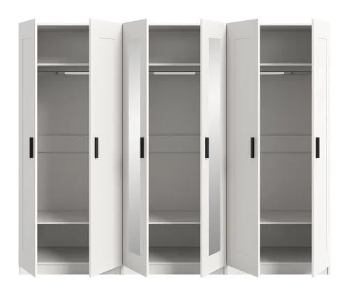 Garderobenschrank Kleiderschrank Visby | 3-teilig | weiß