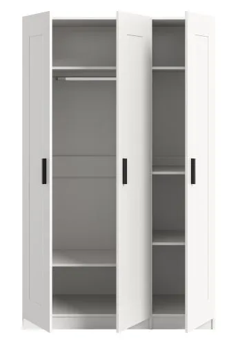 Garderobenschrank Kleiderschrank Visby | 3-türig | weiß
