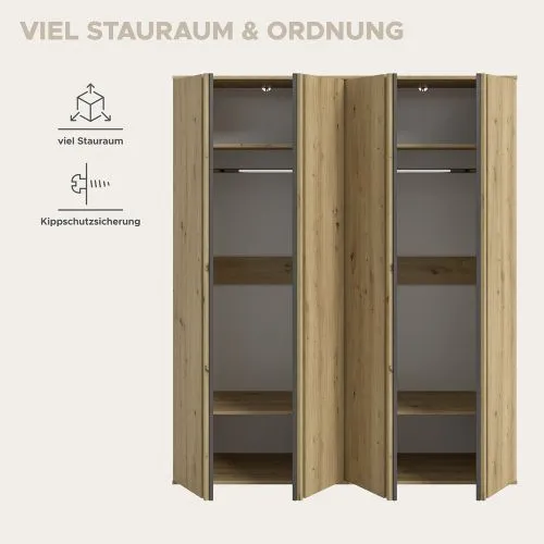Garderobenschrank Kleiderschrankkombination Tofta | Artisan Eiche