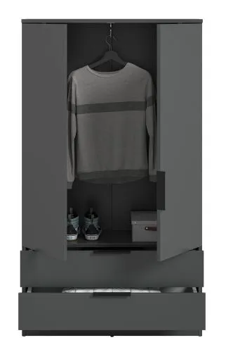 Garderobenschrank Kopenhagen | anthrazit