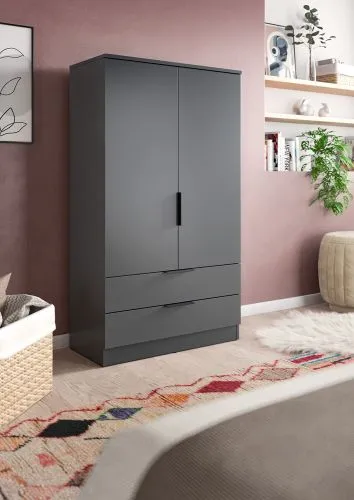 Garderobenschrank Kopenhagen | anthrazit