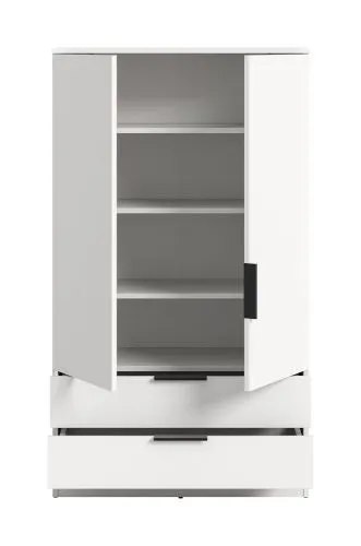 Garderobenschrank Kopenhagen | weiß mit Einlegeböden