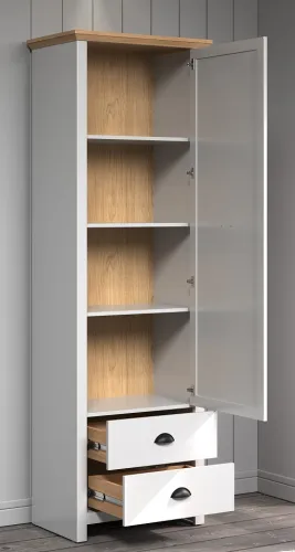 Garderobenschrank Landside | Lichtgrau / Artisan Eiche