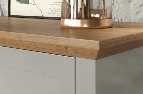 Garderobenschrank Landside | Lichtgrau / Artisan Eiche