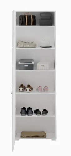 Garderobenschrank Linus | weiß Hochglanz