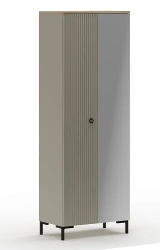 Garderobenschrank Lucrezia, Cashmere / Silverjack Eiche