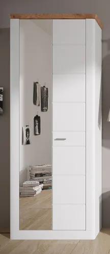 Garderobenschrank Michigan | weiß / Viking Oak