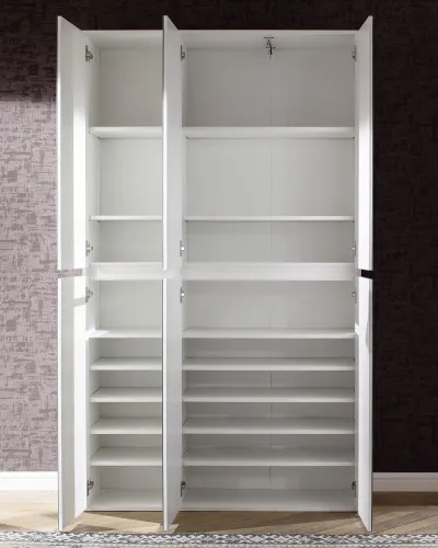 Garderobenschrank Mirror | Kombination | weiß | 2-teilig