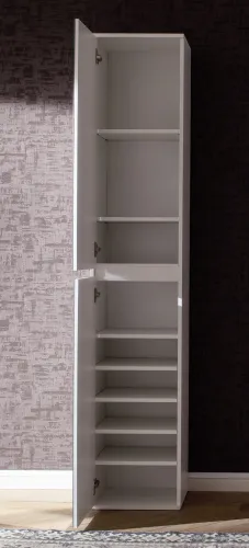 Garderobenschrank Mirror | weiß | Spiegeltüren