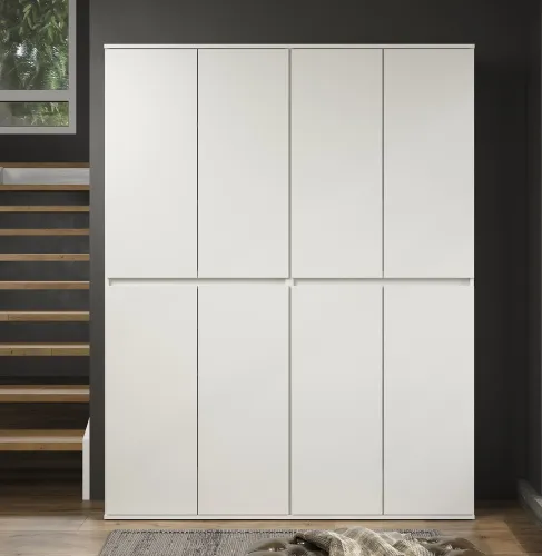 Garderobenschrank Nevada | weiß | 148 x 191 x 34 cm